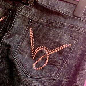 Pink Swarovski Crystal Bebe Jeans 🎀